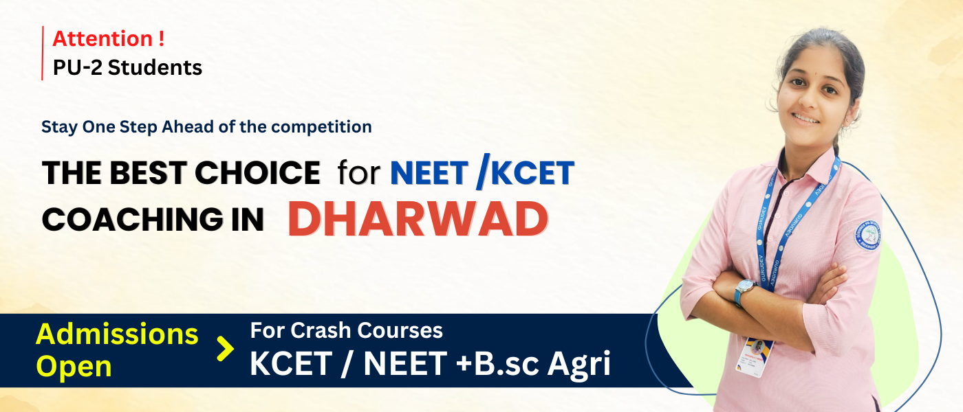 Best KCET / NEET Crash Course exam coaching classes in dharwad